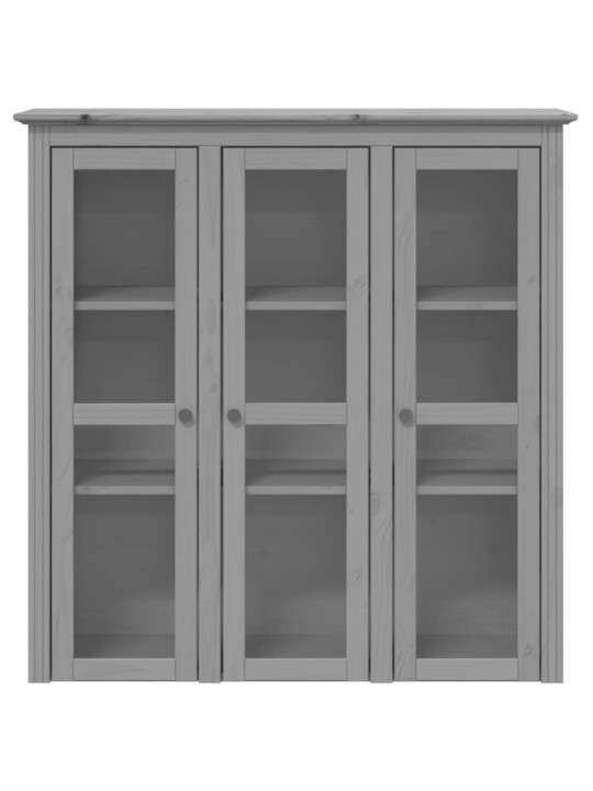 Augstais skapis bodo, 115,5x43x200,5 cm, priede, pelēks