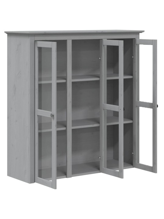 Augstais skapis bodo, 115,5x43x200,5 cm, priede, pelēks