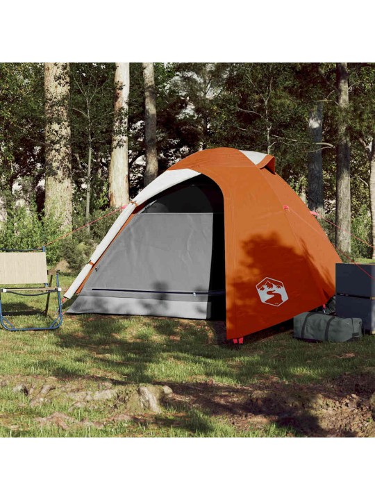 Kempinga telts, 3 personām, oranža, ūdensizturīga