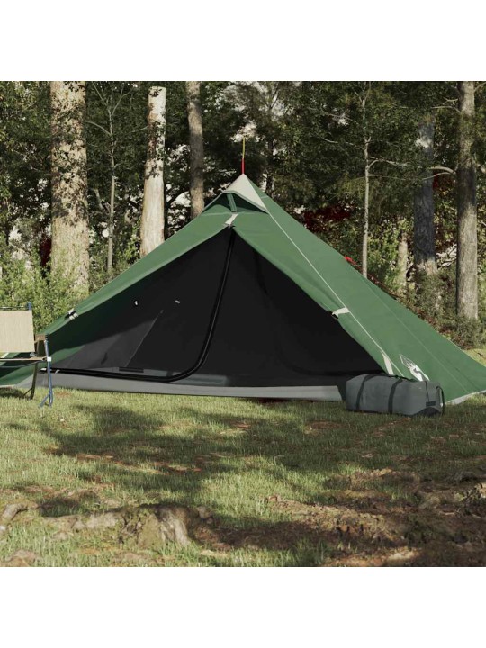 Kempinga telts, tipi, 1 personai, zaļa, ūdensnecaurlaidīga
