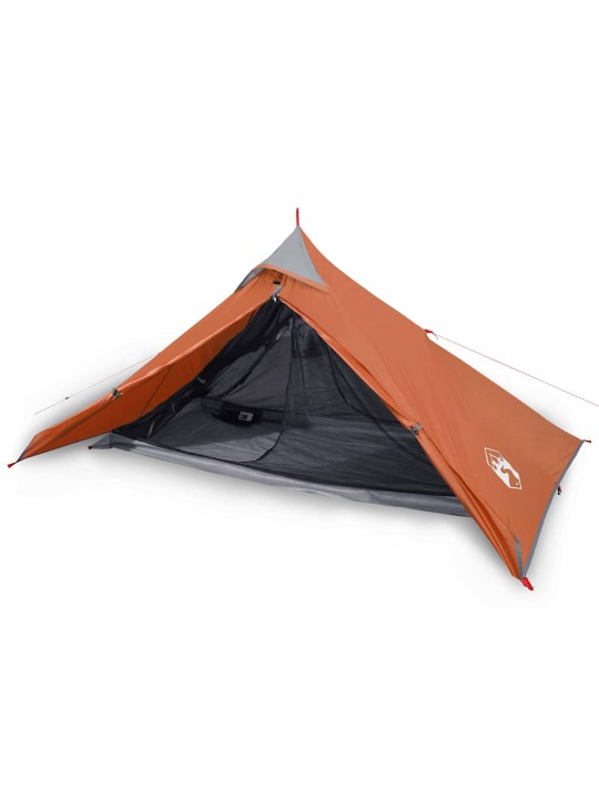Kempinga telts, tipi, 1 personai, oranža, ūdensnecaurlaidīga