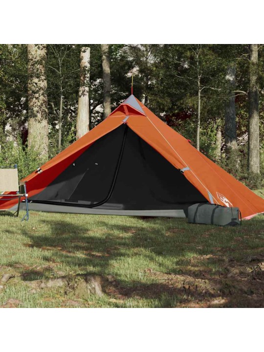 Kempinga telts, tipi, 1 personai, oranža, ūdensnecaurlaidīga
