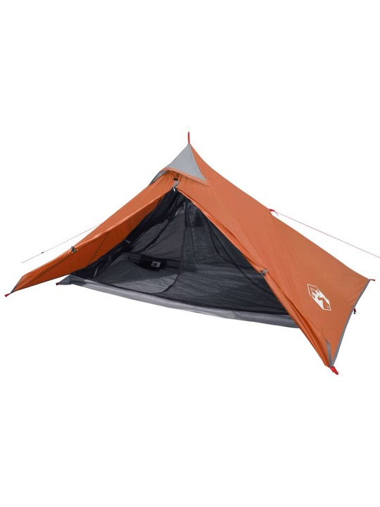 Kempinga telts, tipi, 1 personai, oranža, ūdensnecaurlaidīga