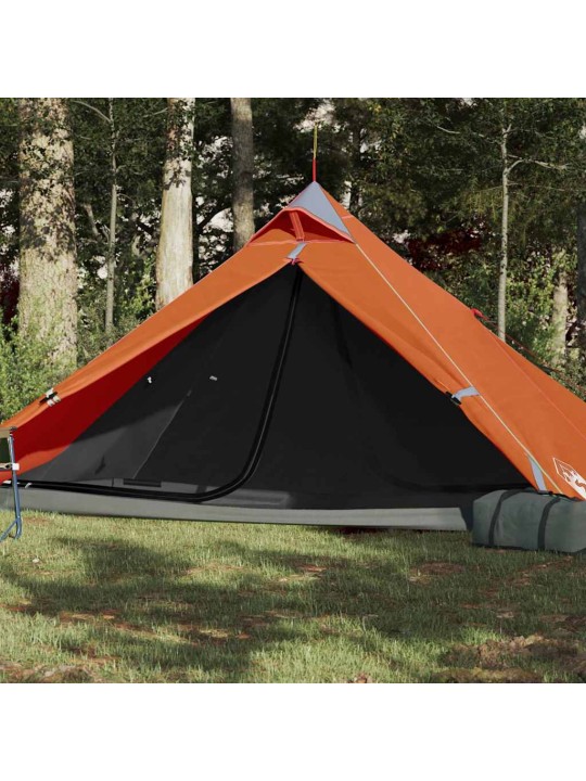 Kempinga telts, tipi, 1 personai, oranža, ūdensnecaurlaidīga