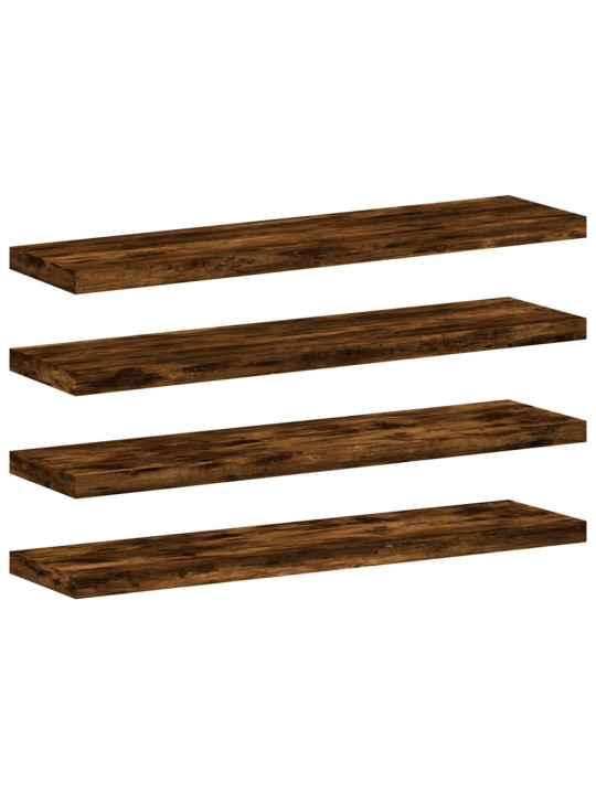 Sienas plaukti, 4 gab., koka, 40x10x1,5 cm, inženierijas koks