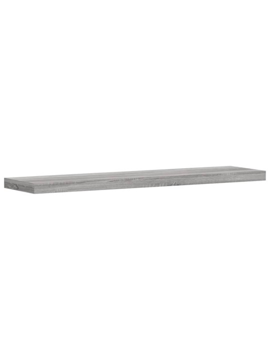 Sienas plaukti, 4 gab., pelēki, 40x10x1,5 cm, inženierijas koks