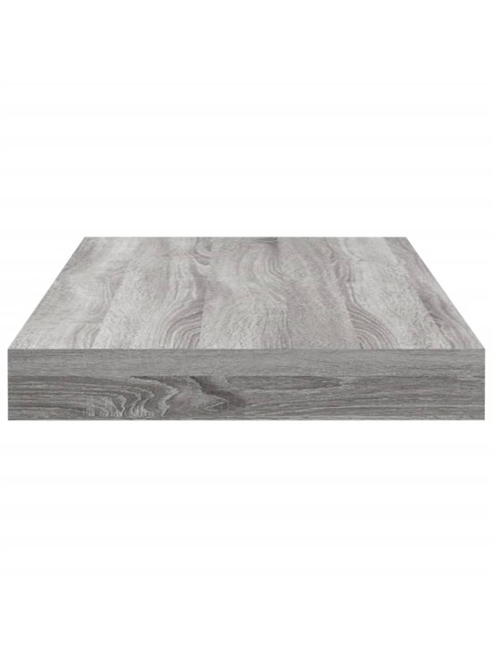 Sienas plaukti, 4 gab., pelēki, 40x10x1,5 cm, inženierijas koks