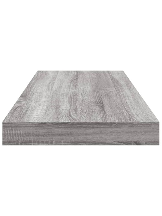 Sienas plaukti, 4 gab., pelēki, 60x10x1,5 cm, inženierijas koks