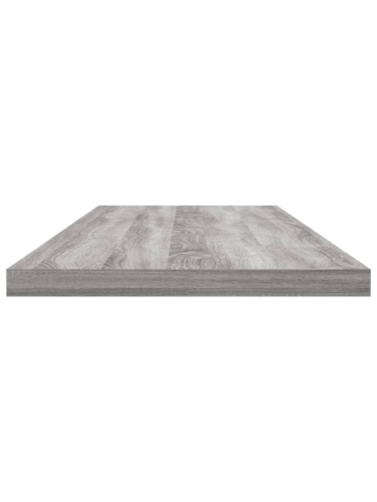 Sienas plaukti, 4 gab., pelēki, 80x20x1,5 cm, inženierijas koks