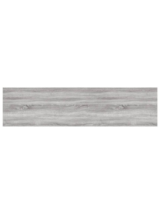 Sienas plaukti, 4 gab., pelēki, 80x20x1,5 cm, inženierijas koks