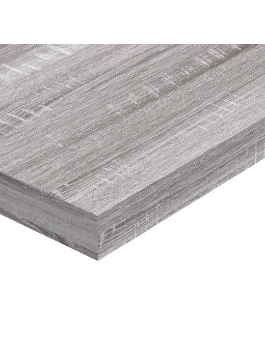 Sienas plaukti, 4 gb., pelēki, 100x10x1,5 cm, inženierijas koks