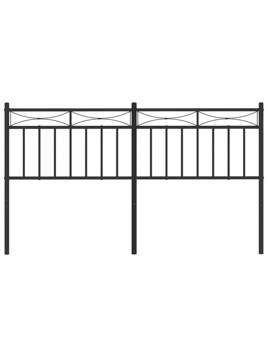 Gultas galvgalis, metāls, melns, 150 cm