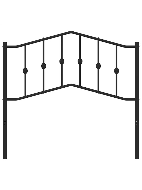 Gultas galvgalis, metāls, melns, 100 cm