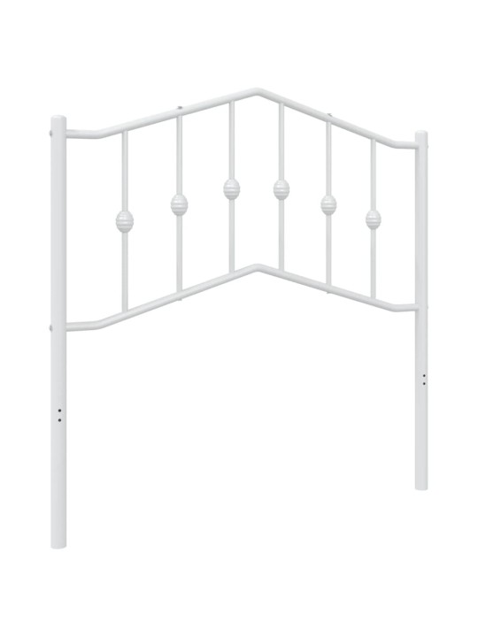 Gultas galvgalis, balts, 90 cm