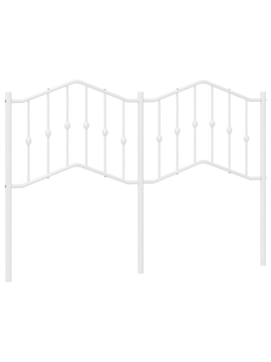 Gultas galvgalis, balts, 135 cm