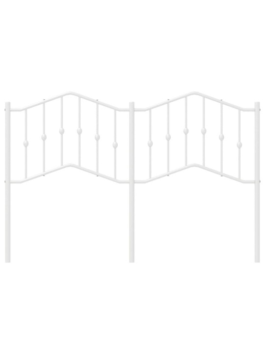 Gultas galvgalis, balts, 135 cm