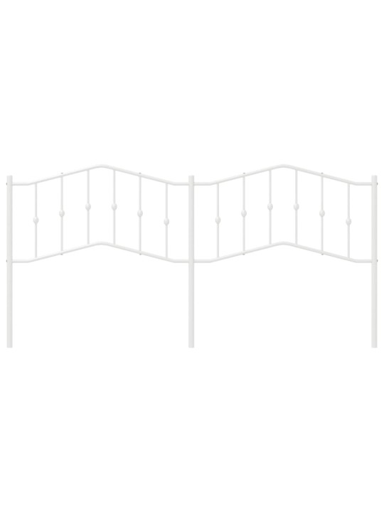 Gultas galvgalis, balts, 200 cm