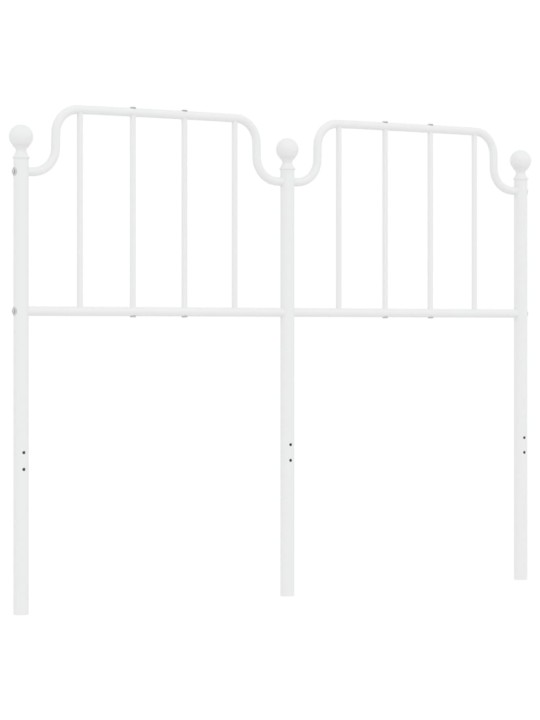 Gultas galvgalis, balts, 120 cm