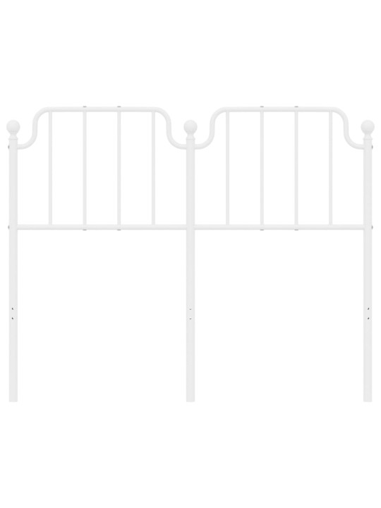 Gultas galvgalis, balts, 120 cm