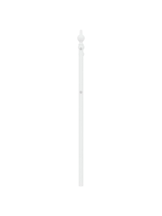 Gultas galvgalis, balts, 120 cm