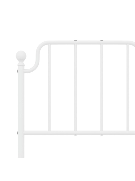 Gultas galvgalis, balts, 120 cm