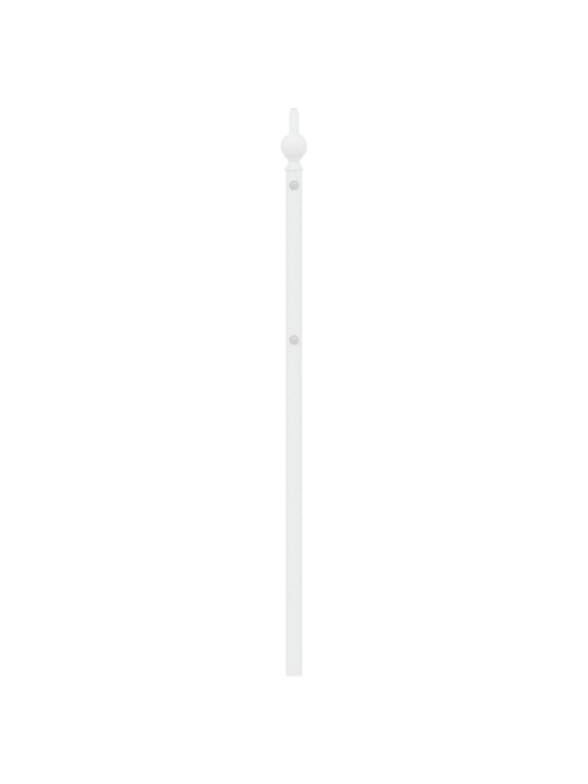 Gultas galvgalis, balts, 200 cm