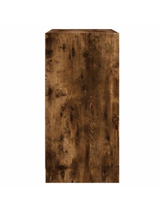 Skapītis ar stikla durvīm, koka krāsa, 68x37x75,5 cm