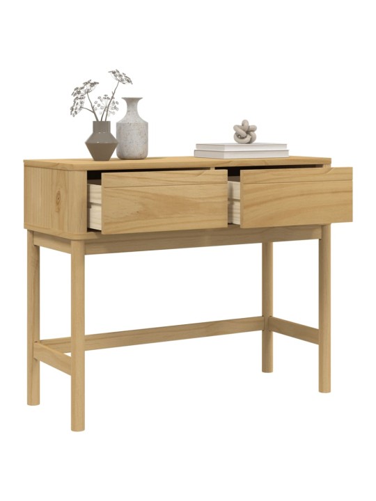 Konsoles galdiņš floro, brūns, 89,5x36,5x73 cm, priedes koks