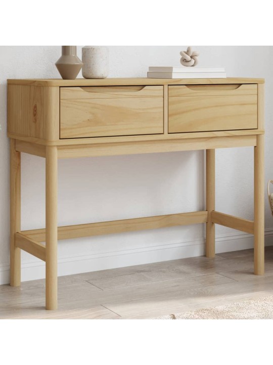Konsoles galdiņš floro, brūns, 89,5x36,5x73 cm, priedes koks