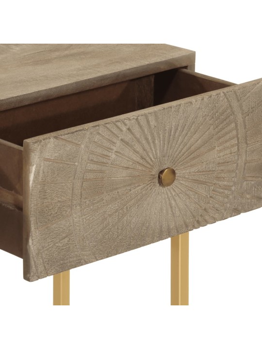 Konsoles galdiņš, 90x30x76 cm, mango koks, dzelzs
