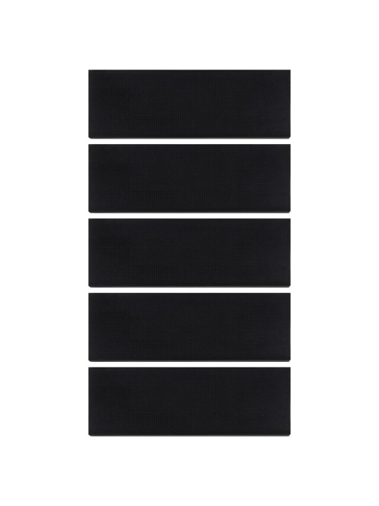 Kāpņu paklāji, 5 gab., 25x75 cm, gumija