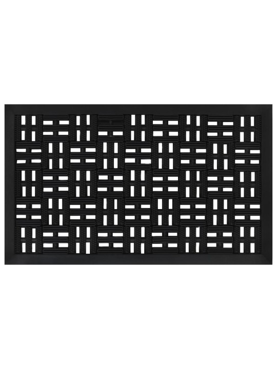 Durvju paklājs, taisnstūra forma, 45x75 cm, gumija