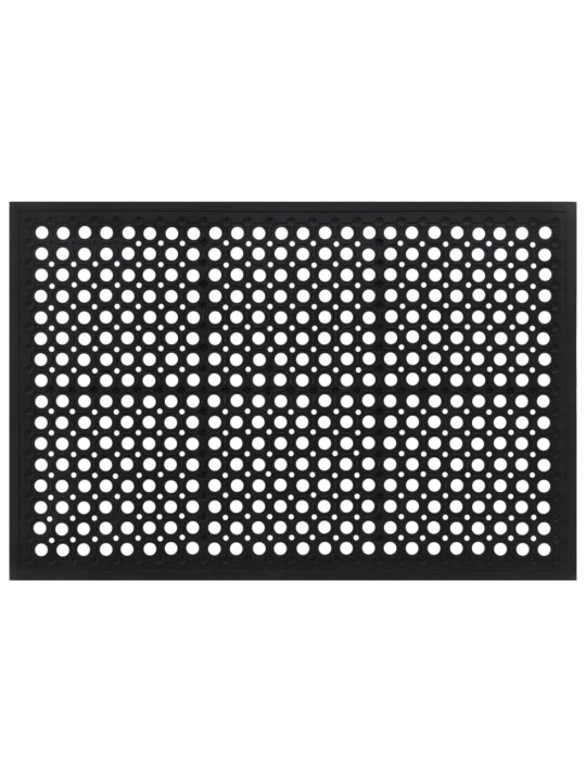 Durvju paklājs, taisnstūra forma, 60x90 cm, gumija