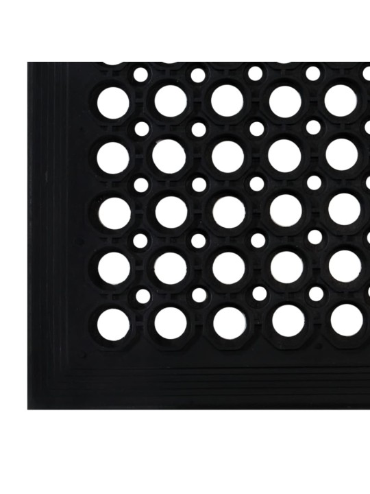Durvju paklājs, taisnstūra forma, 60x90 cm, gumija