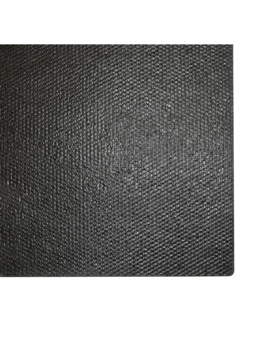 Durvju paklājs, melns, 100x300 cm, pūkaina kokosa šķiedra