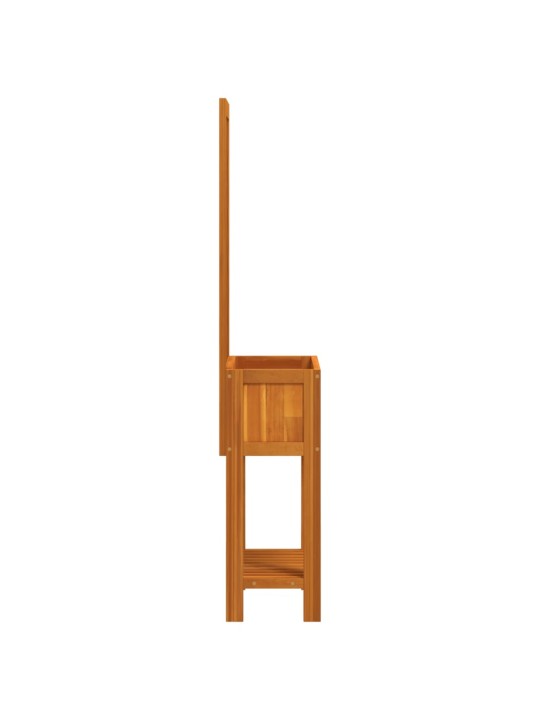 Dārza puķu kaste ar špaleru un plaukts 55x29,5x152 cm akācija