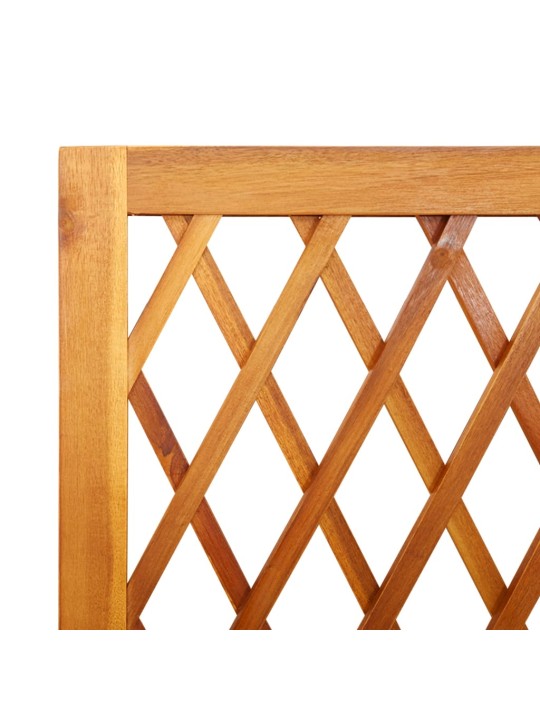 Dārza puķu kaste ar špaleru un plaukts 100x32x185 cm akācija