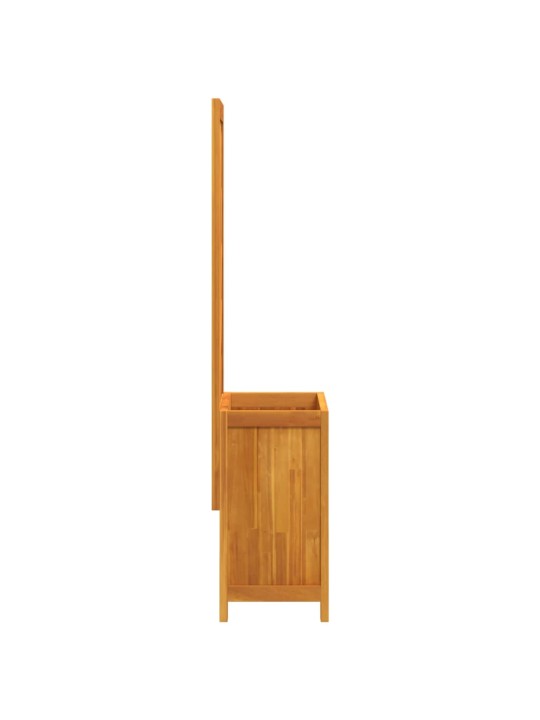 Dārza puķu kaste ar špaleru, 55x29,5x152 cm, akācija