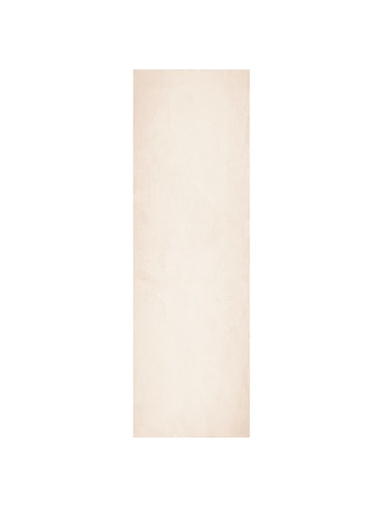 Paklājs huarte, īsa spalva, mīksts, mazgājams, bēšs, 80x250 cm