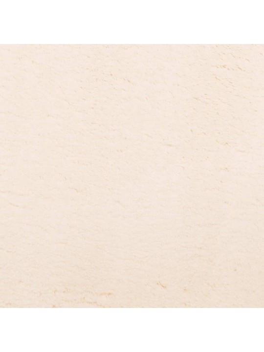 Paklājs huarte, īsa spalva, mīksts, mazgājams, bēšs, 240x240 cm