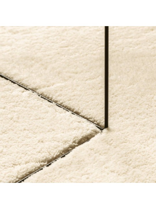 Paklājs huarte, īsa spalva, mīksts, mazgājams, bēšs, 80x200 cm