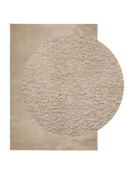 Paklājs huarte, īsa spalva, mazgājams, smilškrāsa, 120x170 cm
