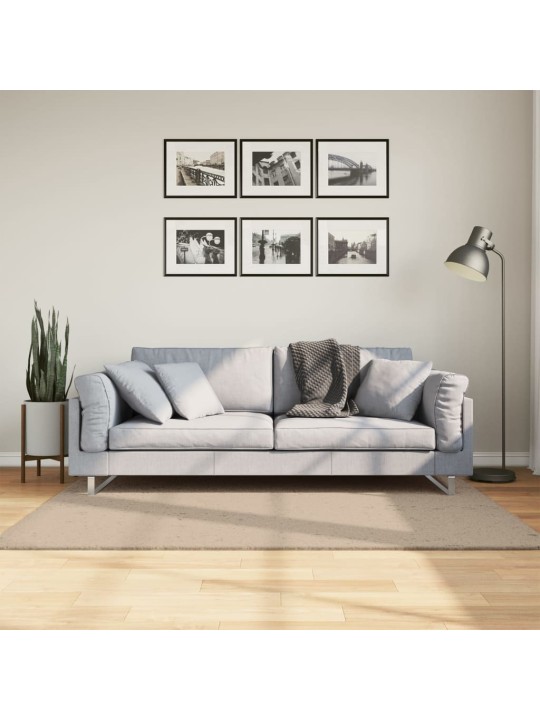 Paklājs huarte, īsa spalva, mazgājams, smilškrāsa, 120x170 cm
