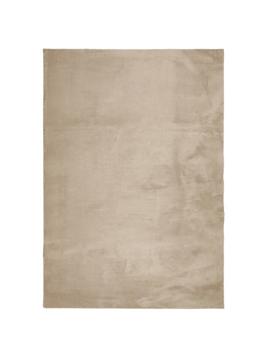 Paklājs huarte, īsa spalva, mazgājams, smilškrāsa, 140x200 cm