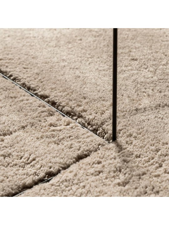 Paklājs huarte, īsa spalva, mīksts, mazgājams, smilšu, ø 100 cm