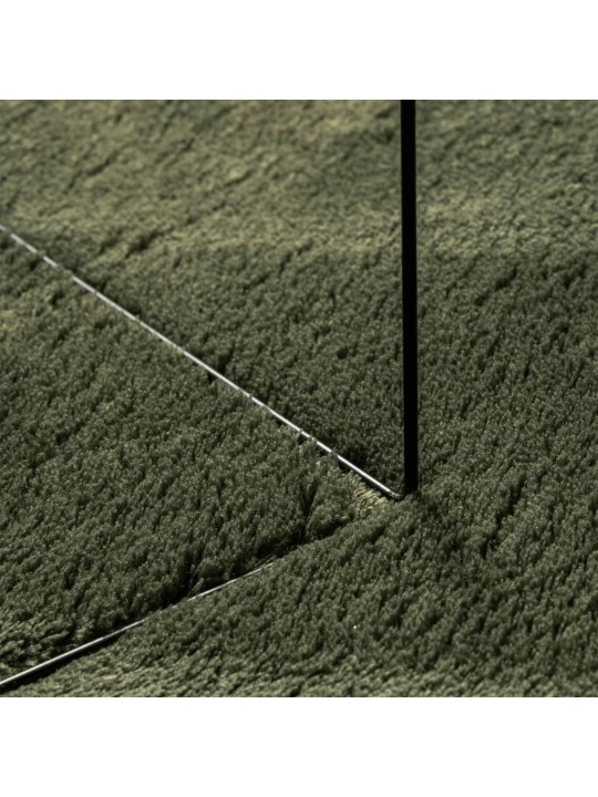Paklājs huarte, īsa spalva, mīksts, mazgājams, zaļš, ø 200 cm