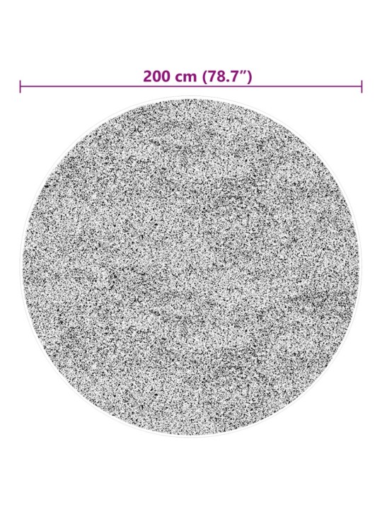 Paklājs huarte, īsa spalva, mīksts, mazgājams, zaļš, ø 200 cm
