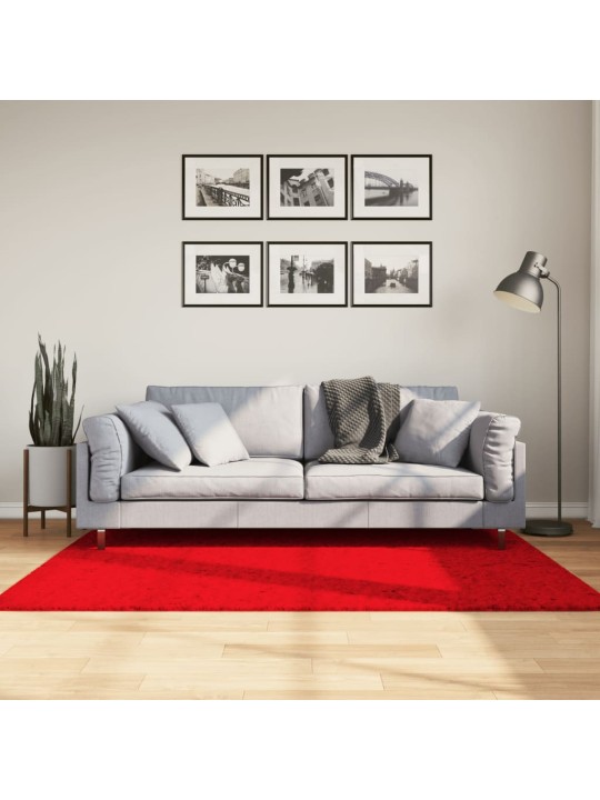 Paklājs huarte, īsa spalva, mīksts, mazgājams sarkans 120x170cm