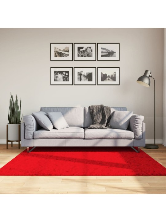 Paklājs huarte, īsa spalva, mīksts, mazgājams sarkans 160x160cm
