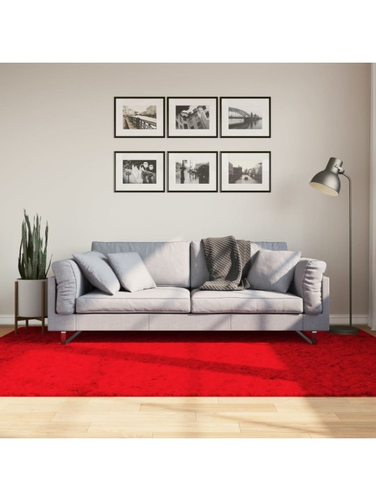 Paklājs huarte, īsa spalva, mīksts, mazgājams sarkans 160x230cm